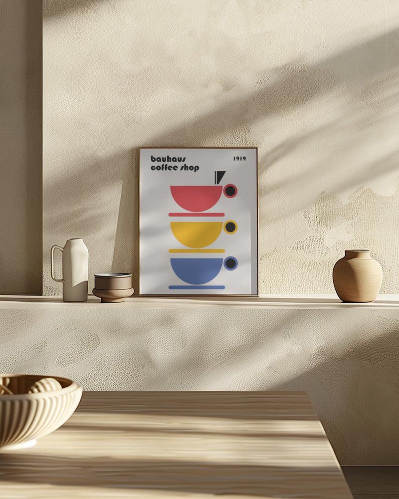 Bauhaus Coffee Minimalist Poster